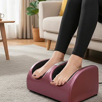 Appareil pour massage des pieds rouge