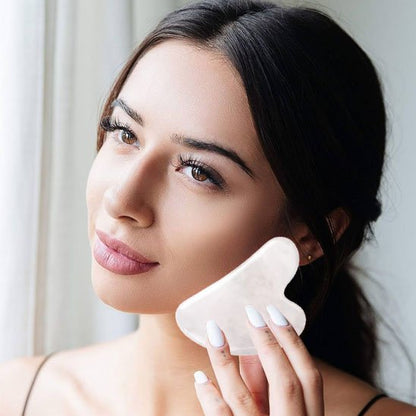 gua sha blanc masséters