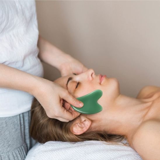 gua sha mâchoire 