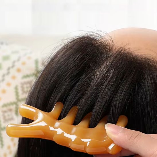 gua sha peigne cuire chevelu