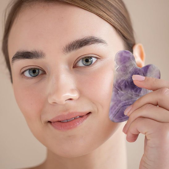 gua sha violet masséters