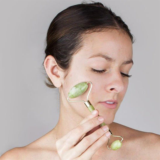 Gua sha visage rouleau vert