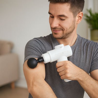 Pistolet de massage blanc