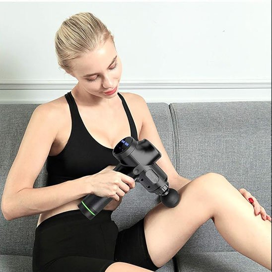 Pistolet de massage cuisse et genou