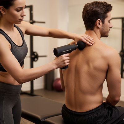 Pistolet de massage trapèses