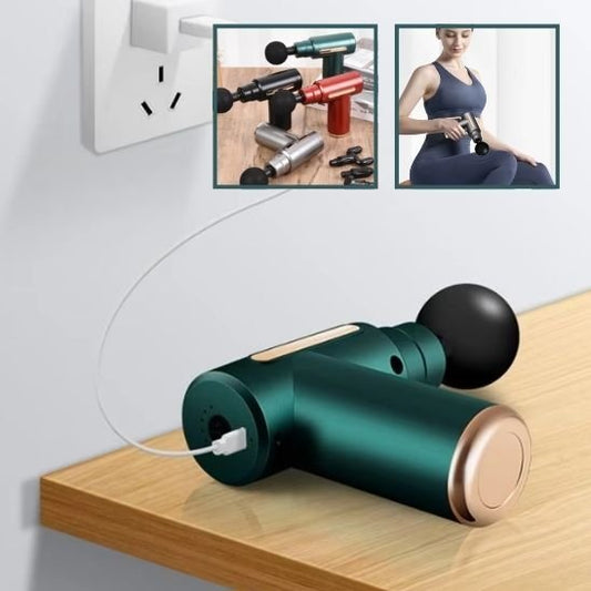 Pistolet de massage vert table