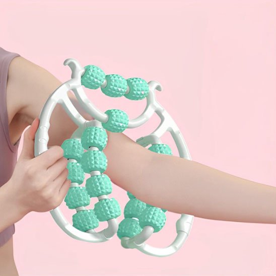 Rouleau de massage bras turquoise