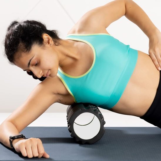 Rouleau de massage cotes noir