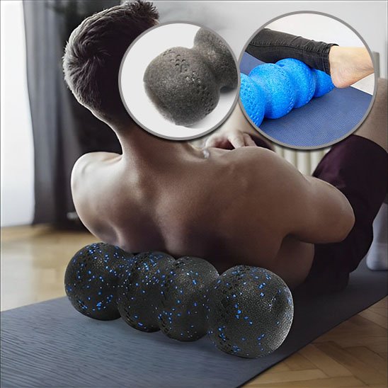 Rouleau de massage noir dos