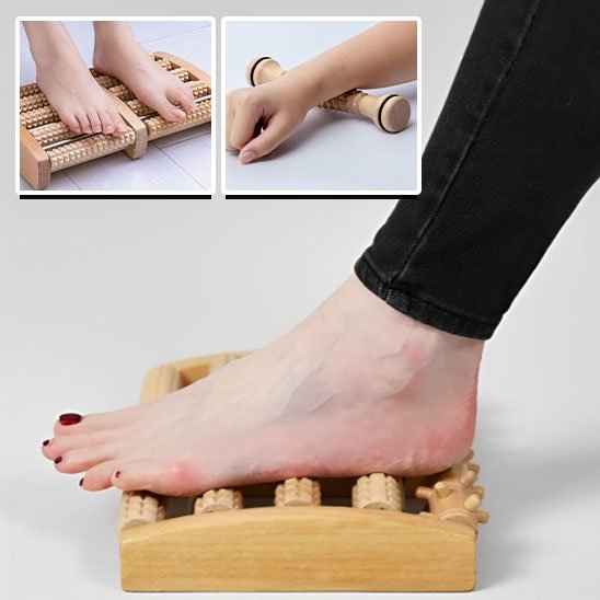 Rouleau de massage pied de profil
