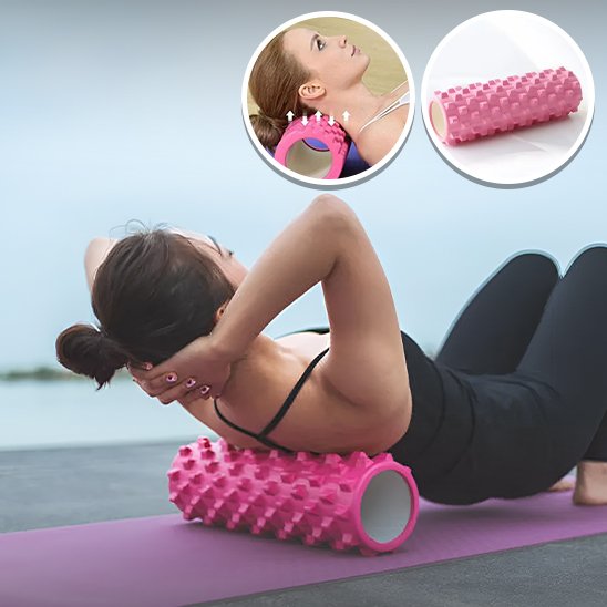 Rouleau de massage rose dos
