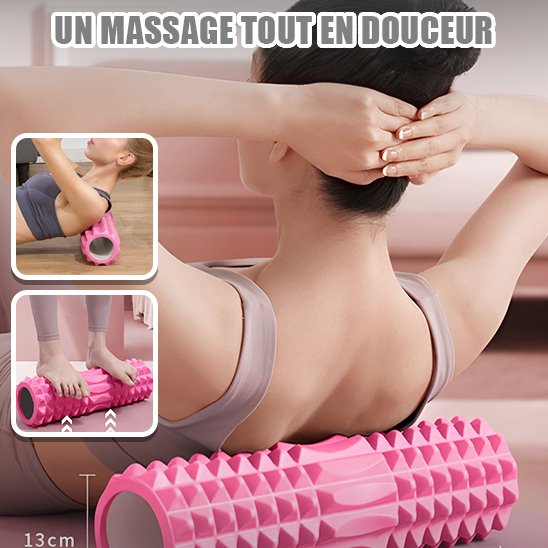 Rouleau de massage rose nuque