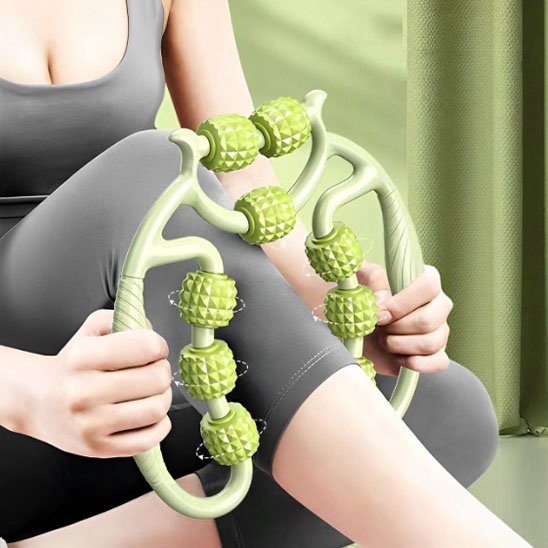 Rouleau de massage vert