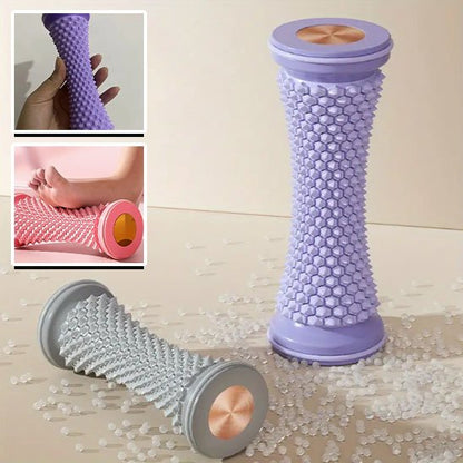 Rouleau de massage violet et gris