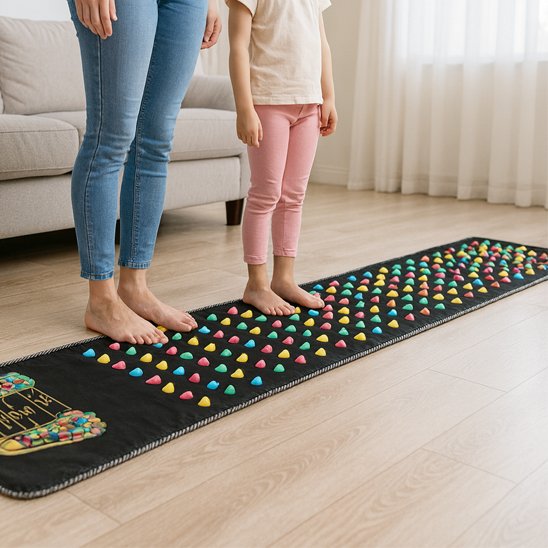 Tapis d'acupression exercice à plusieurs